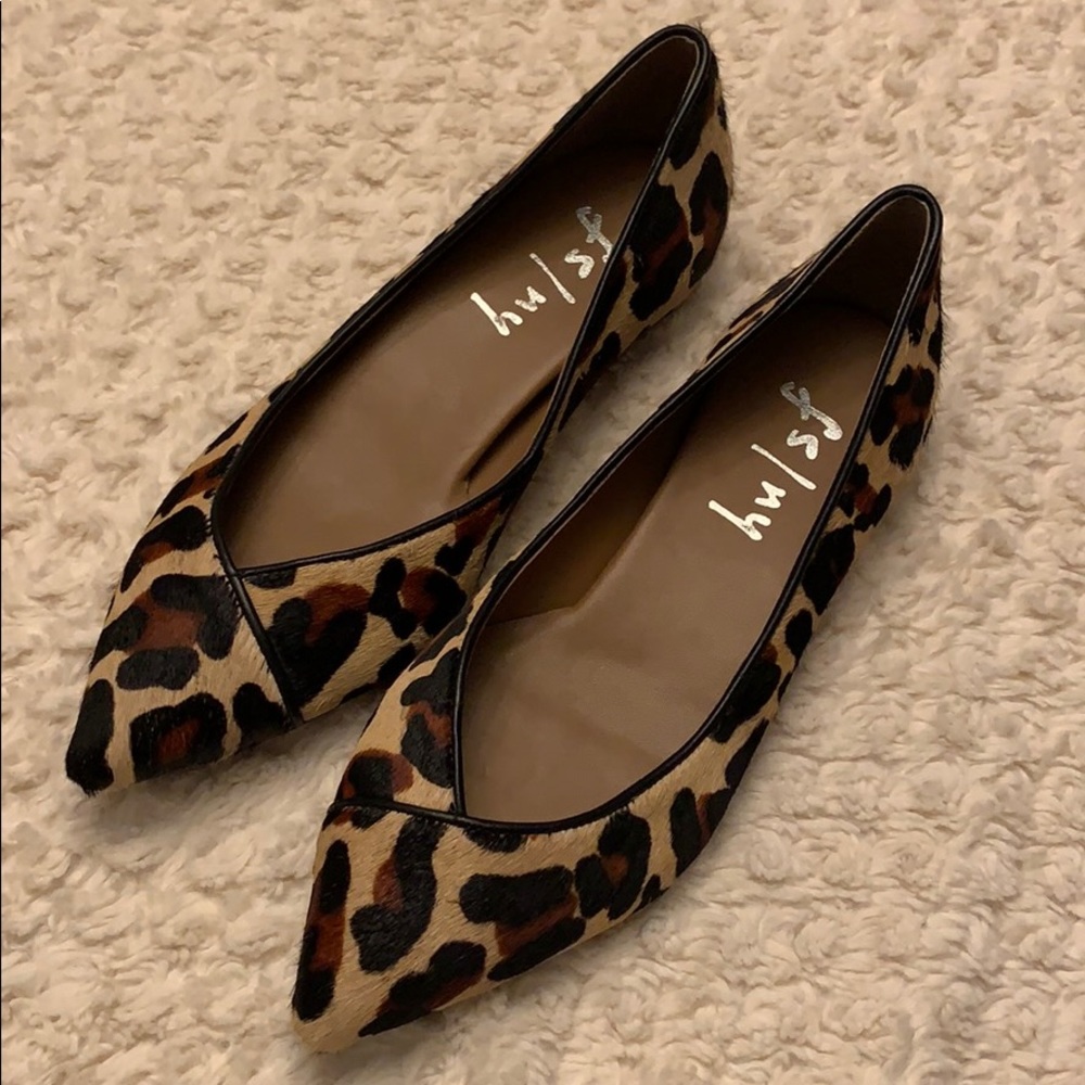 Sexy  French sole FS/NY  leopard print flats. 7.5.